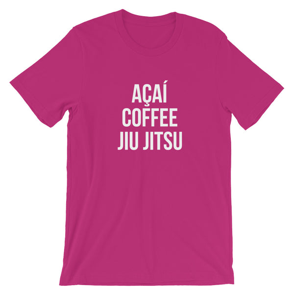 Acai Coffee Jiu-Jitsu Short-Sleeve Unisex T-Shirt -GuardWhatsYours Coffee and Acai JiuJitsu Shirt : Jiu Jitsu T-Shirt for Acai Lovers Shirt