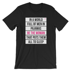Be The Woman Shirt - Women's Jiu Jitsu BJJ MMA  - GuardWhatsYours Funny JiuJitsu Womens BJJ T-shirt - Put them All to Sleep Women's Day Tee