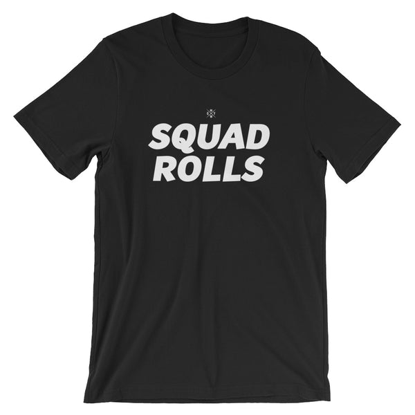 Jiu Jitsu Squad Rolls BJJ Tshirt - GuardWhatsYours Jiu Jitsu Squad : Open Mat Rolls - JiuJitsu Squad Rolls Deep Short-Sleeve Unisex T-Shirt
