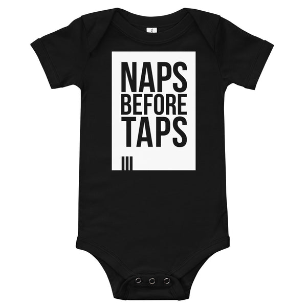 Jiu Jitsu Baby Naps Before Taps Infant Body Suit - Baby Jitsu one-piece T-Shirt - Baby Nappin and Tappin BJJ Baby Shirt JiuJitsu Lifestyle