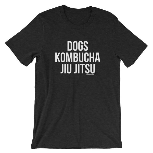 Jiu Jitsu BJJ Booch Dog Lover Short-Sleeve Unisex Tshirt - GuardWhatsYours Dogs Jiu-Jitsu Shirt : Jiu Jitsu T-Shirt for Kombucha Lovers Tee