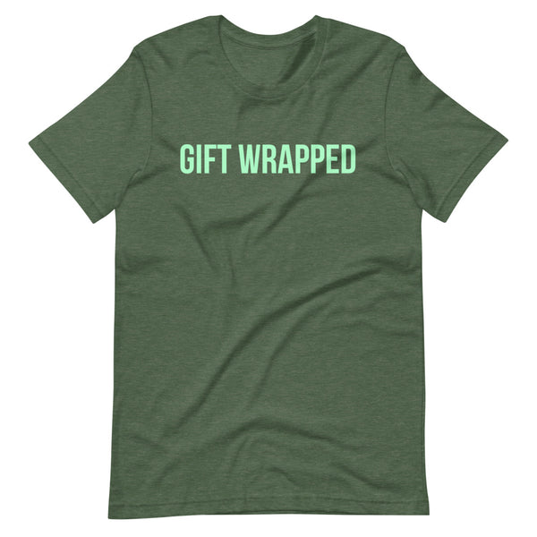 Jiu Jitsu Christmas Mint Gift Wrap Position MMA BJJ Tshirt JiuJitsu Gift Wrapped Shirt Gift Wrapped Unisex BJJ Holiday Chokes Tee