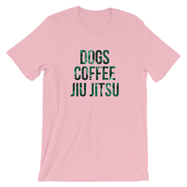 Dogs Coffee Jiu Jitsu Palms Original GuardWhatsYours Unisex T-Shirt - Dogs Jiu-Jitsu Tee - Jiu Jitsu T-Shirt for Coffee Lovers of BJJ