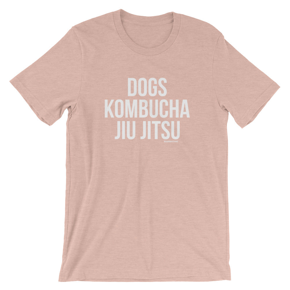 Jiu Jitsu BJJ Booch Dog Lover Short-Sleeve Unisex Tshirt - GuardWhatsYours Dogs Jiu-Jitsu Shirt : Jiu Jitsu T-Shirt for Kombucha Lovers Tee