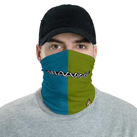 Voodoo Blue Green Face Covering Fabric Face Neck Gaiter VooDoo Doll Sublimated Social Distancing face Mask Recommended FaceMask Neck Gaiter