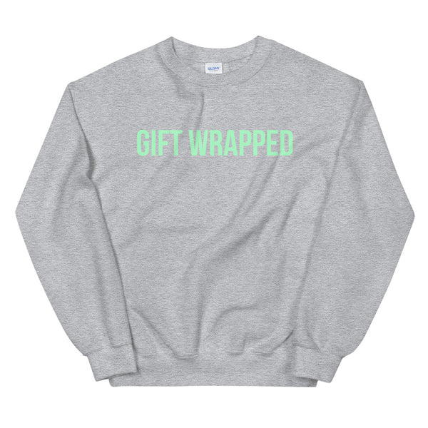 Jiu Jitsu Christmas Mint Gift Wrap Position Unisex Sweatshirt JiuJitsu Gift Wrapped Sweatshirt Gift Wrapped Unisex Sweatshirt BJJ Chokes